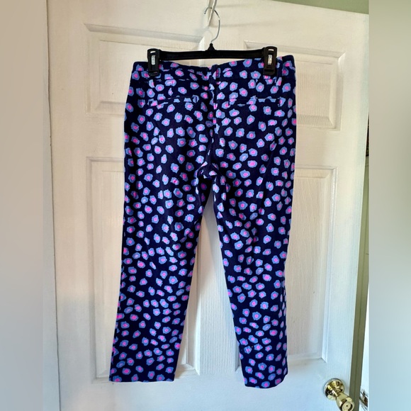 LILLY PULITZER Luxury Capris Spotted Pink and Purple - Picture 7 of 8